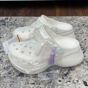 crocs classic bae iridescent clog